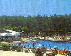 The pool areas